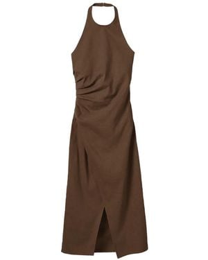 A.L.C. Robe Mi-Longue Sylvie À Dos Nu - Marron