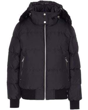 Moose Knuckles Cloud Shearling Bomber - Black