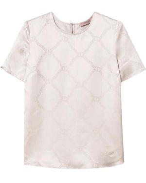Twinset Oval T-Jacquard T-Shirt - Pink