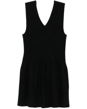Lisa Yang V-Neck Mini Dress - Black