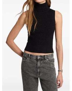 Michael Kors Ribbed Roll-Neck Sweater - Black