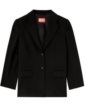 DIESEL Single-Breasted Blazer - Black