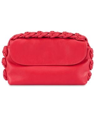 Shanghai Tang Rose Knot Clutch Bag - Red