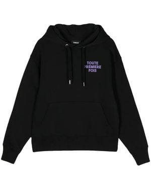 Egonlab Graphic-Print Cotton Hoodie - Black