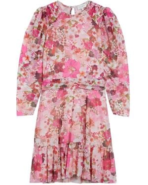 Ted Baker Abito Corto Con Stampa A Fiori - Rosa