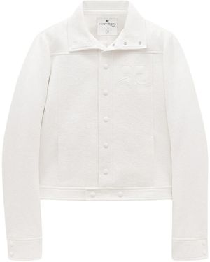 Courreges Reedition Jacke Aus Vinyl - Weiß