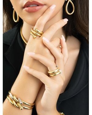 David Webb Twisted Nail Cuff Bracelet - Natural