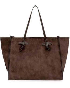 Gianni Chiarini Marcella Suede Tote Bag - Brown