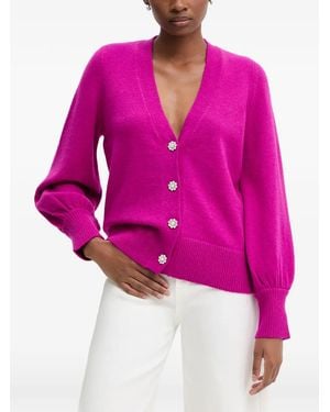 Joseph Ribkoff Button-Embellishment Cardigan - Pink