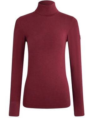 Fusalp Top Alisier A Collo Alto - Rosso