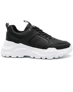 Just Cavalli Logo-Embossed Chunky Trainers - Black