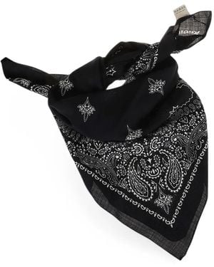 Destin Paisley-Print Square Scarf - Black