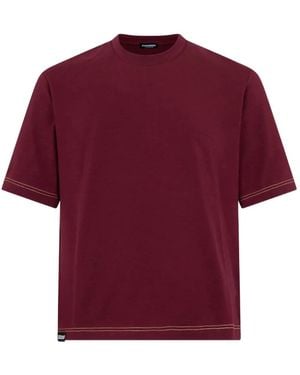 DSquared² Tape V-Neck T-Shirt - Red
