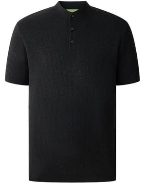Shanghai Tang T-Shirt Con Motivo Jacquard - Nero