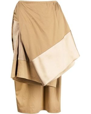 Undercover Asymmetric Midi Skirt - Natural