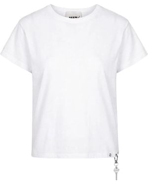 SEEN USERS Chastity Key-Pendant T-Shirt - White