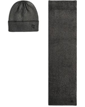 KARL LAGERFELD Ikon Geschenkset Mit Beanie Und Schal - Schwarz