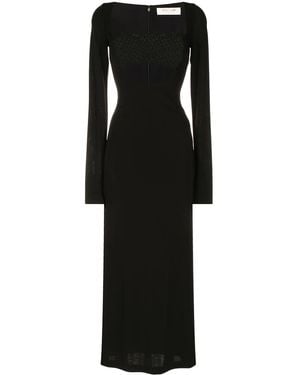 1017 ALYX 9SM Bandeau-Panel Macramé Knit Dress - Black