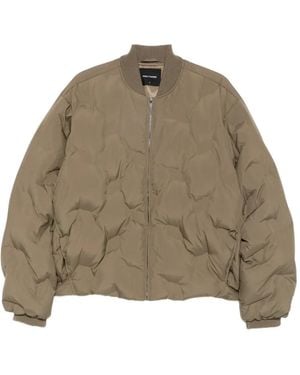 Daily Paper Monogram-Quilted Puffer Jacket - Natural