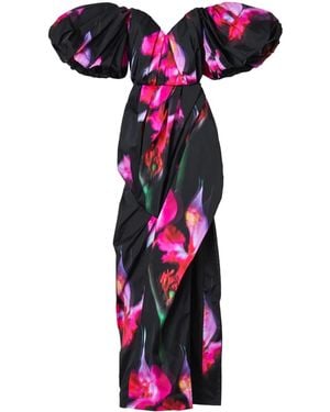 Marc Jacobs Future Floral-Print Strapless Gown - Blue