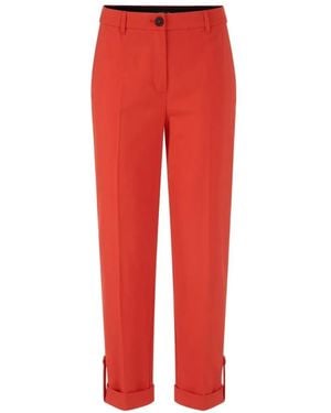 Marc Cain Fordon Cuffed Pants - Red