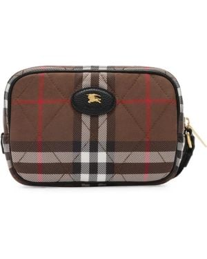 Burberry Bolso De Mano Horseshoe Mini - Marrón