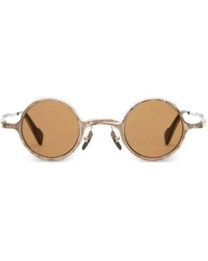 Kuboraum Z17 Round-Frame Sunglasses - Natural
