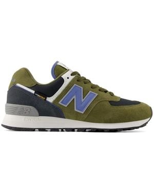 New Balance 574 Logo-Detail Sneakers - Green
