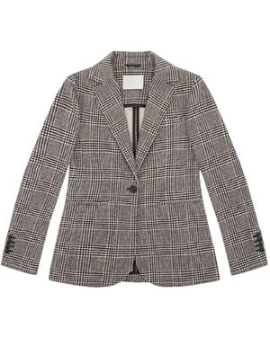 Circolo 1901 Prince Of Wales Check Blazer - Grey