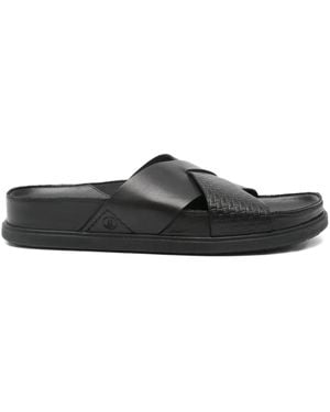 Clarks Torford Sandalen mit überkreuzten Riemen - Schwarz