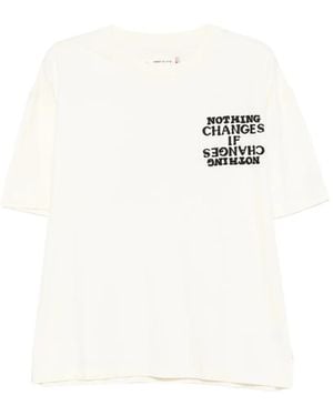 Honor The Gift Nothing Changes T-Shirt - White