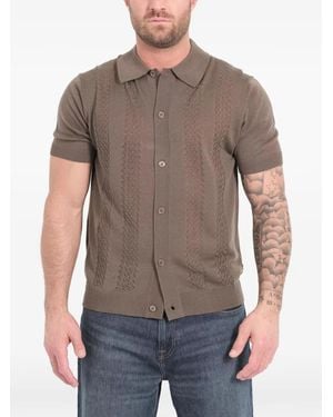 NN07 Thor Button Pattern Shirt - Grey