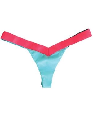 Beach Bunny Bas De Bikini Naomi À Design Bicolore - Red