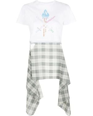 Opening Ceremony Cropped Logo-Print T-Shirt - White