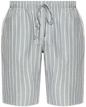 Hanro Pantalones Cortos De Pijama A Rayas - Gris