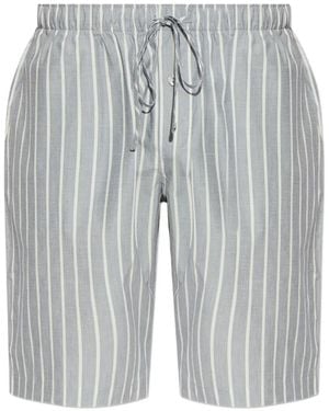 Hanro Striped Pyjama Shorts - Grey
