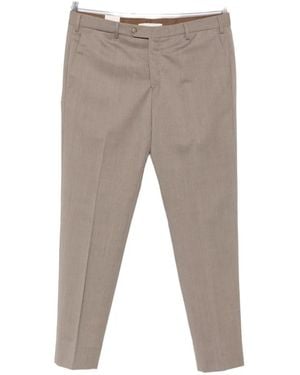 Briglia 1949 Pressed-Crease Tailored Pants - Gray