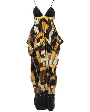 YANGKEHAN Kleid aus Seide - Mettallic