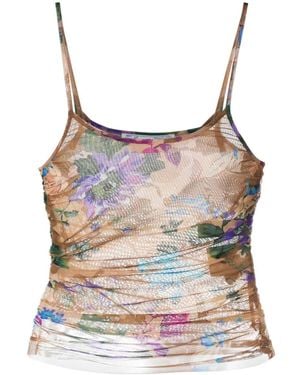 Off-White c/o Virgil Abloh Camoflo Draped Tank Top - Grey