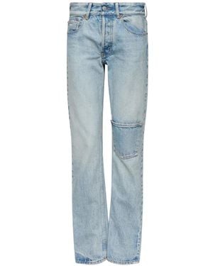 MM6 by Maison Margiela Jean À Coupe Droite - Blue