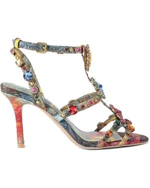 Kurt Geiger Jewel Gladiator Sandals - White
