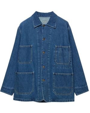 Prada Light Denim Blouson Jacket - Blue