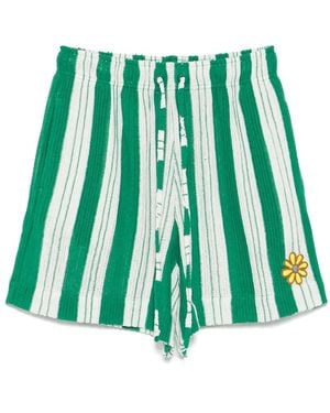 Mira Mikati Gehäkelte Shorts Mit Blumen - Grün