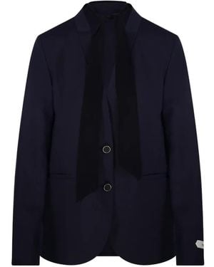 forte_forte Button-Up Blazer - Blue