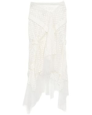 Róisín Pierce Floating Fleur Skirt - White