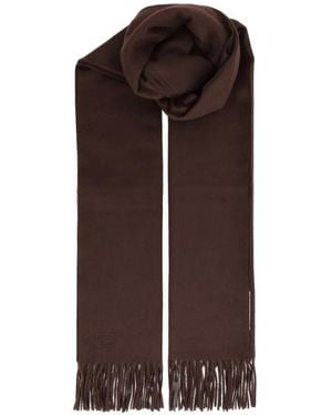 Bompard Fringed Cashmere Scarf - Brown