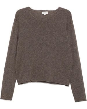 Second/Layer Weezur Raw-Edge Sweater - Brown