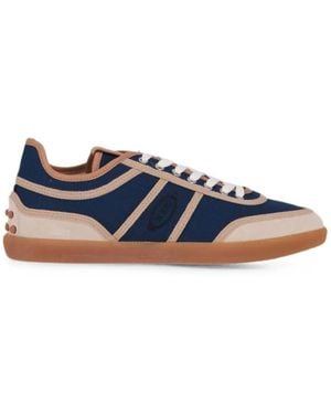 Tod's Logo-Patch Gommino Trainers - Blue