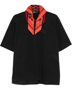 Kolor Bandana-Embellishment Polo Shirt - Black