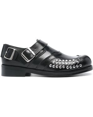 STEFAN COOKE Stud-Embellished Loafers - Black